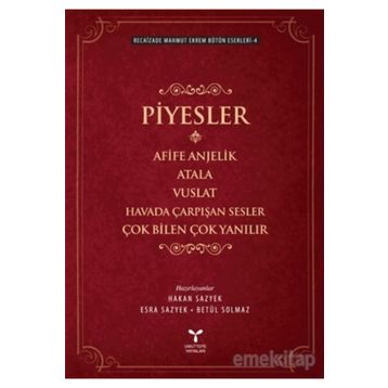 Piyesler - Recaizade Mahmut Ekrem