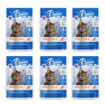 Plaisir Care Pouch Hairball Control 6x85 gr Yaş Kedi Mama