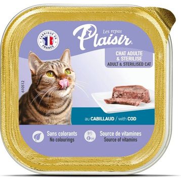 Plaisir Morina Balıklı Pate Kısırlaştırılmış ve Yetişkin 100 gr Kedi Yaş Maması