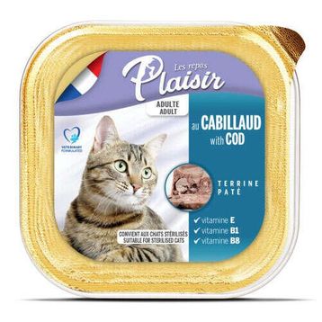 Plaisir Morina Balıklı Pate Kısırlaştırılmış ve Yetişkin 100 gr Kedi Yaş Maması