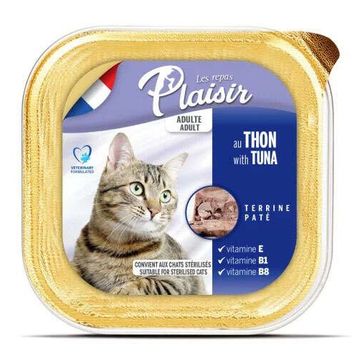 Plaisir Ton Balıklı Pate Kısırlaştırılmış ve Yetişkin 100 gr Kedi Yaş Maması