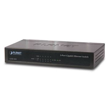 Planet 5 Port 10-100-1000base-t 01-port Complies With Ieee 802.3, 10base-t