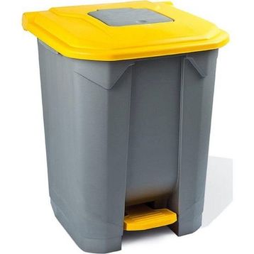 Planet 50 lt Sarı Kapak Çöp Kovası