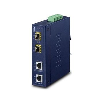 Planet PL-IGT-2205AT 2 Port 1000T to 2 Port 2500X SFP Endustriyel Media Converter