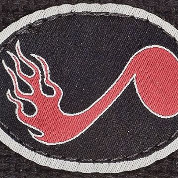 PlanetWaves 50CTP01 50 mm Coton Patch Flaming Note