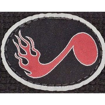 PlanetWaves 50CTP01 50 mm Coton Patch Flaming Note