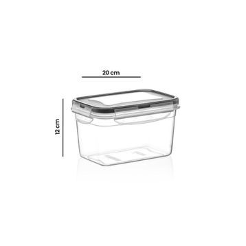 Plastart Fresh Box Dikdörtgen Izgaralı 2400 ml Saklama Kabı