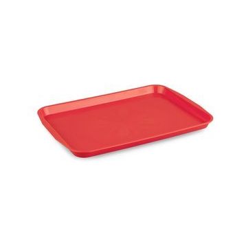 Plastport 37x48 cm Kırmızı Servis Tepsisi