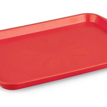 Plastport 37x48 cm Kırmızı Servis Tepsisi