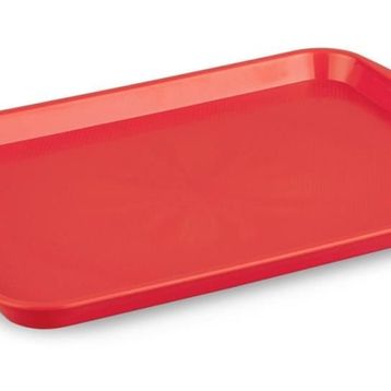 Plastport 37x48 cm Kırmızı Servis Tepsisi
