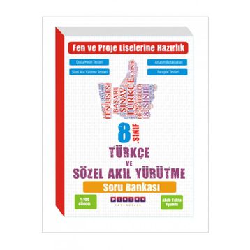Platon Yayınları - 8. Sınıf LGS Türkçe ve Sözel Akıl Yürütme Soru Bankası