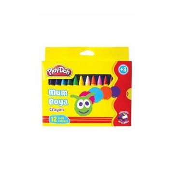 Play Doh 12 Renk Crayon Mum Boya Karton Kutu