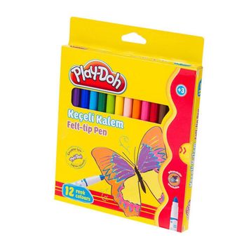Play Doh Karton Kutu 12 Renk Keçeli Boya Kalemi