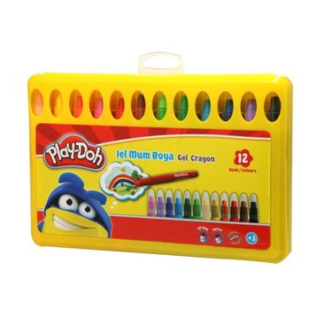 Play Doh PLAY-CR014 Jel Crayon 12 Renk PP Box