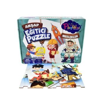 Play Wood Meslekler Eğitici Ahşap Puzzle