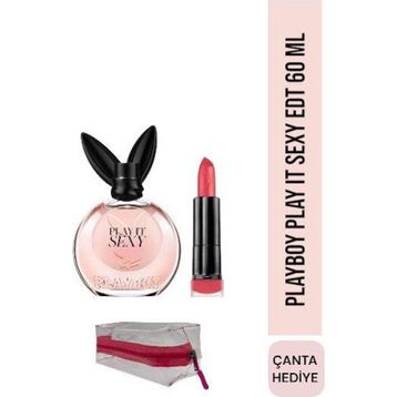 Playboy Play It Sexy EDT 60 ML Kadın Parfüm+Max Factor Matte Lipstick 15 Flame