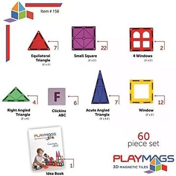 Playmags 60 Parça Manyetik Blok Set