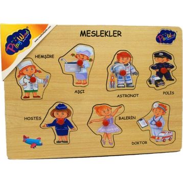 Playwood 165 Ahşap Tutmalı Meslekler Puzzle