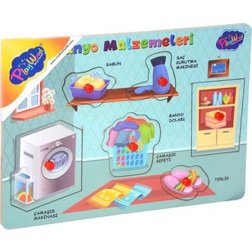 Playwood 296 297 Ahşap Tutmalı Banyo Malzemeleri