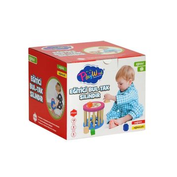Playwood Ahşap Silindir Bul Tak