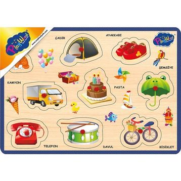 Playwood Ahşap Tutmalı Karışık Serisi Puzzle