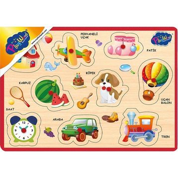 Playwood Ahşap Tutmalı Karışık Serisi Puzzle