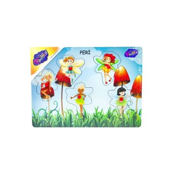 Playwood Ahşap Tutmalı Peri Kızı Puzzle