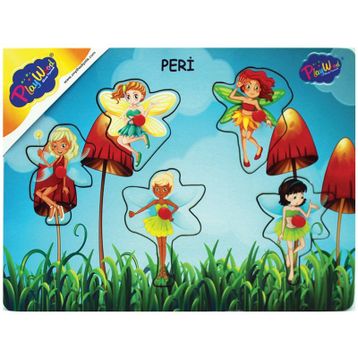 Playwood Ahşap Tutmalı Peri Kızı Puzzle