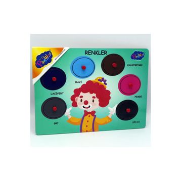 Playwood Ahşap Tutmalı Renkler Yapboz