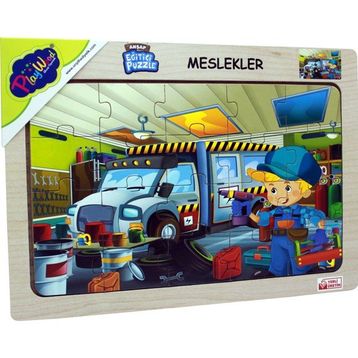Playwood Meslekler Ahşap Eğitici Puzzle