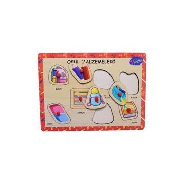 Playwood Okul Malzemeleri Ahşap Tutmalı Puzzle-2