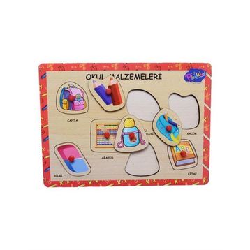 Playwood Okul Malzemeleri Ahşap Tutmalı Puzzle-2