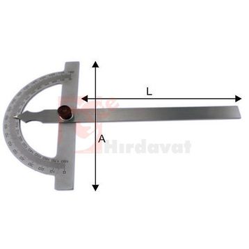 PLD 300x500 mm Açılı Gönye