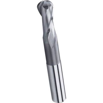 PLD HSS 8 mm 2 Ağız Kısa Küre Parmak Freze