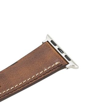 Plm BA3-TN11 Taba 38-40-41 mm Apple Watch Uyumlu Deri Kordon