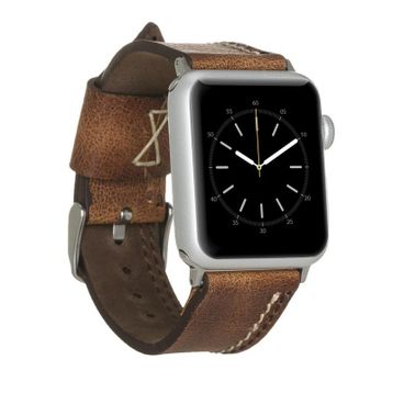 Plm BA3-TN11 Taba 38-40-41 mm Apple Watch Uyumlu Deri Kordon