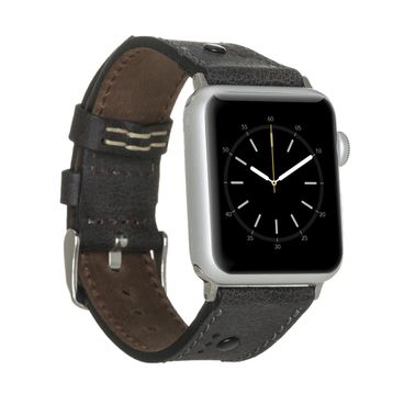 Plm BT-TN01 Siyah 38-40-41 mm Apple Watch Uyumlu Deri Kordon