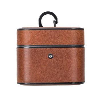 Plm Casquet TN11 Taba Apple Airpods 3.Nesil Uyumlu Deri Kılıf