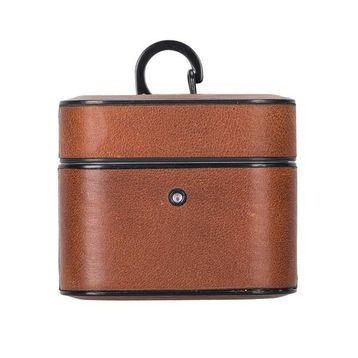 Plm Casquet TN11 Taba Apple Airpods 3.Nesil Uyumlu Deri Kılıf