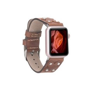 Plm Cross ST-TN02 Kahve 42-44-45 mm Apple Watch Uyumlu Deri Kordon
