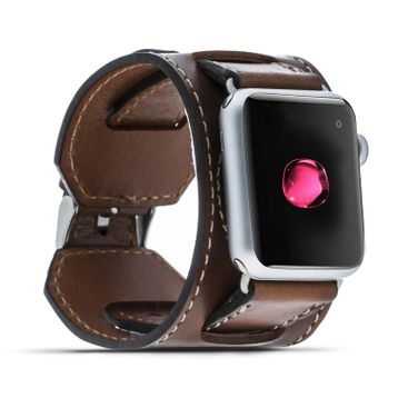 Plm Cuff Taba 38-40-41 mm Apple Watch Uyumlu Deri Kordon