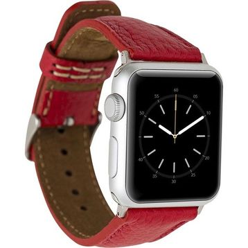 Plm ERC2 Kırmızı 38-40-41 mm Apple Watch Uyumlu Deri Kordon