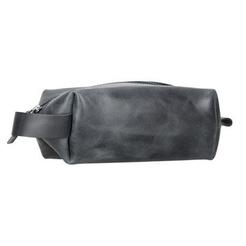 Plm Eve TN26 Xlarge Space Black Xlarge Deri Makyaj Çantası