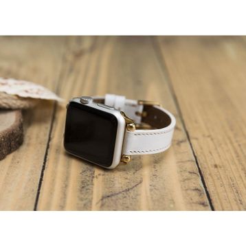 Plm Ferro F3 Beyaz 38-40-41 mm Apple Watch Uyumlu Deri Kordon