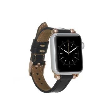 Plm Ferro RST1 Siyah 38-40-41 mm Apple Watch Uyumlu Deri Kordon