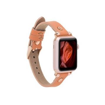 Plm Ferro RT-NU3 Pembe 42-44-45 mm Apple Watch Uyumlu Deri Kordon