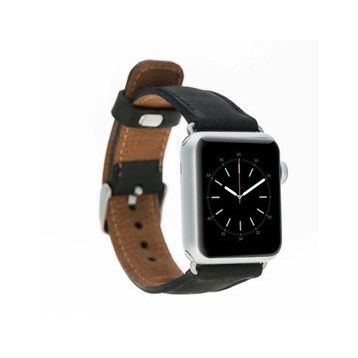 Plm G1 Siyah 42-44-45 mm Apple Watch Uyumlu Deri Kordon