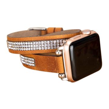 Plm G19 Boras 38-40-41 mm Apple Watch Uyumlu Deri Kordon