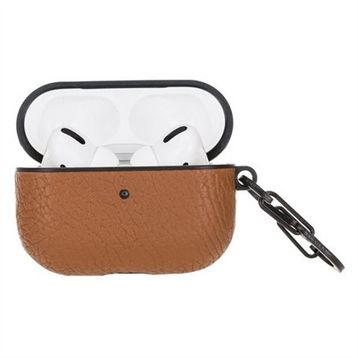 Plm Juni ERC7 Taba Apple AirPods Pro Uyumlu Deri Kılıf