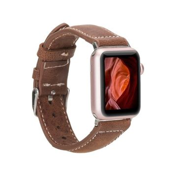 Plm NM1-AS2 Taba 42-44-45 mm Apple Watch Uyumlu Deri Kordon